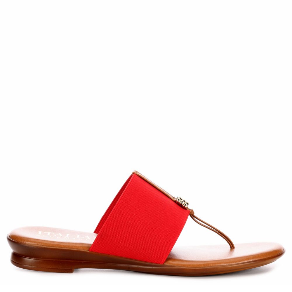 ITALIAN SHOEMAKERS Womens Afia Thong Sandal - RED
