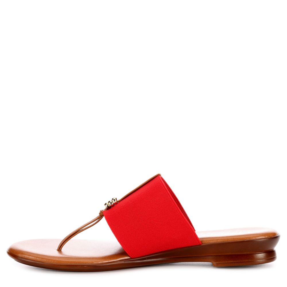 ITALIAN SHOEMAKERS Womens Afia Thong Sandal - RED