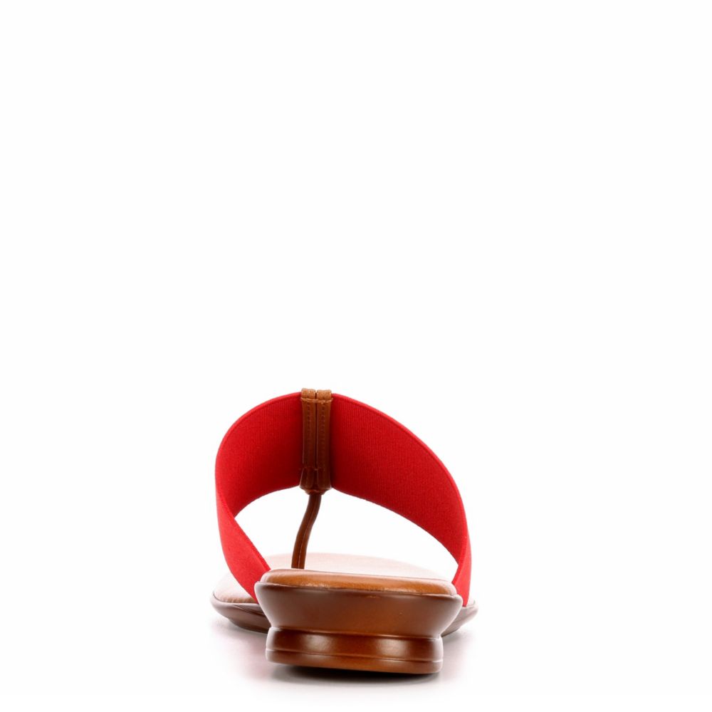 ITALIAN SHOEMAKERS Womens Afia Thong Sandal - RED