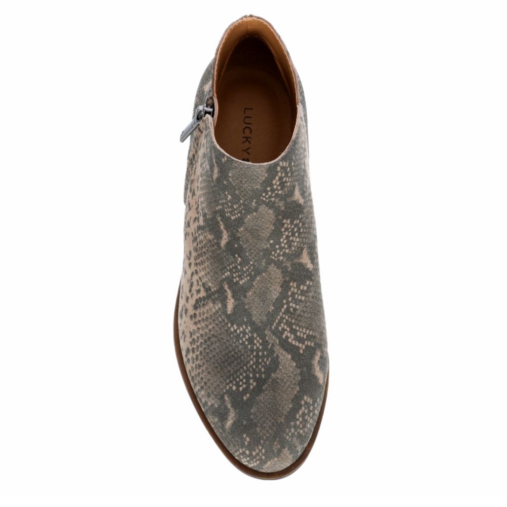 LUCKY BRAND Womens Bekleen Ankle Bootie - SNAKE
