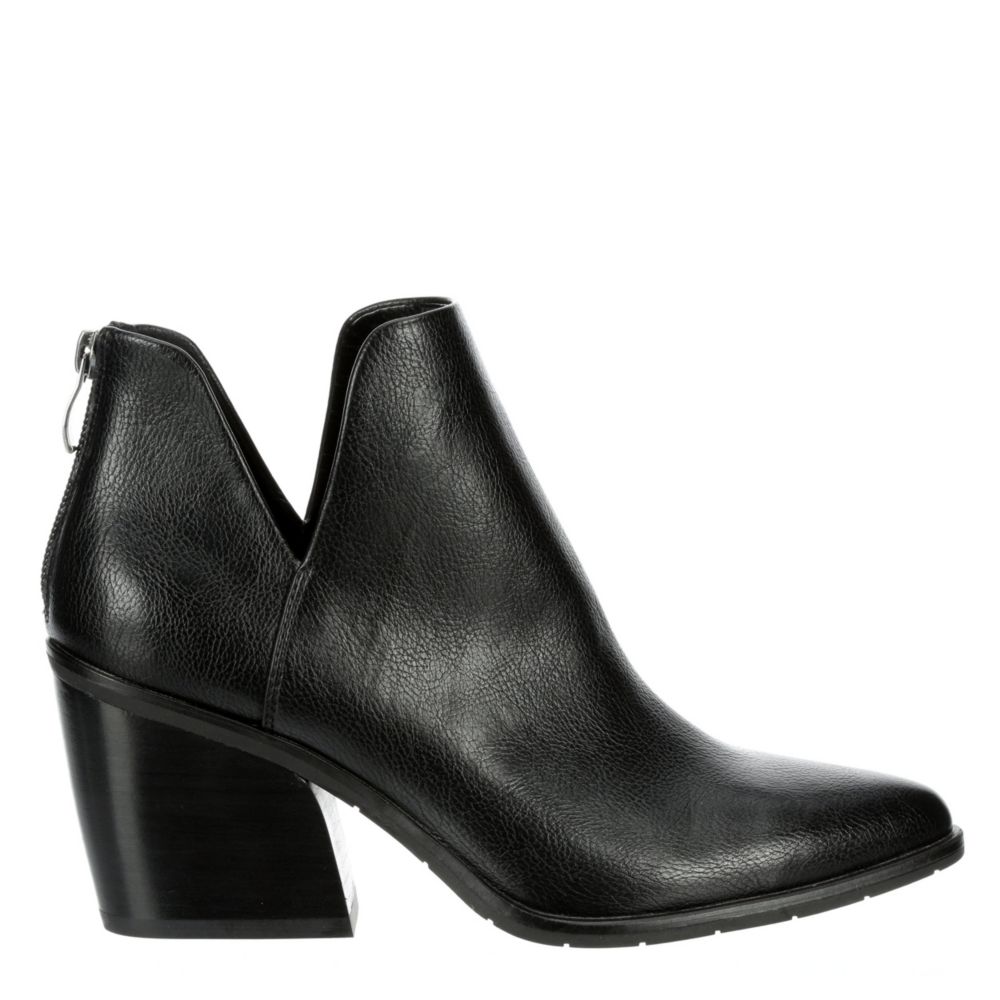 ladies black block heel boots