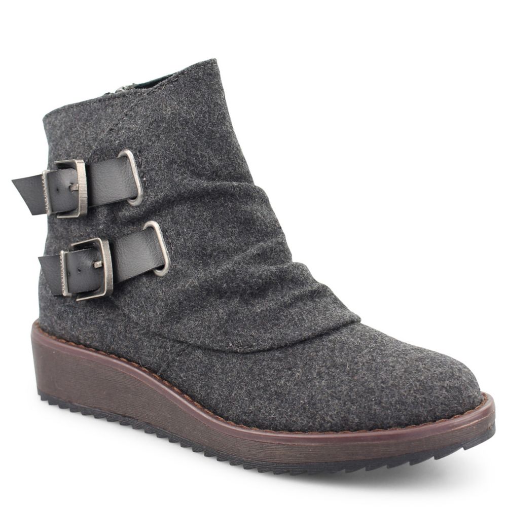 grey wedge ankle boots