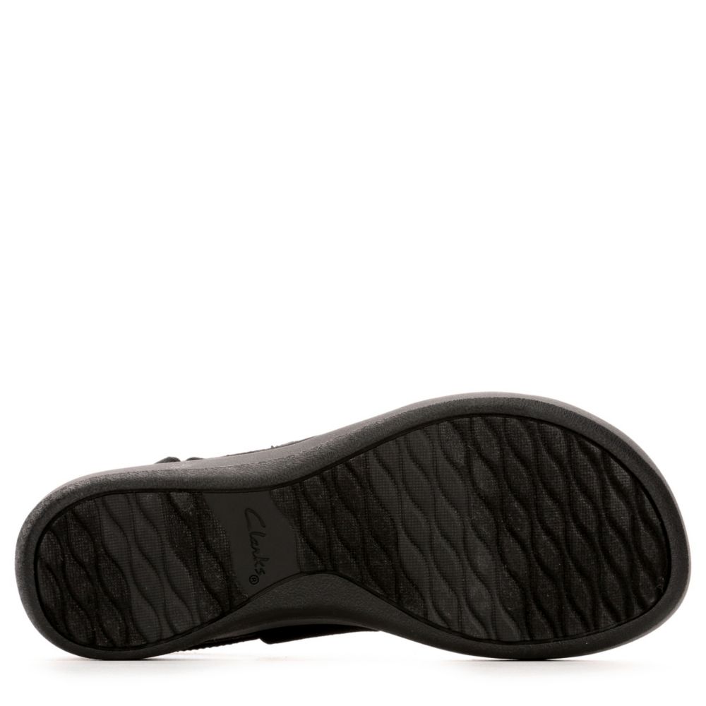 CLARKS Womens Cloudstepper Arla Jacory Comfort Sandal - BLACK