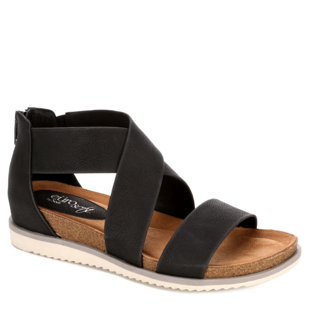 eurosoft black sandals