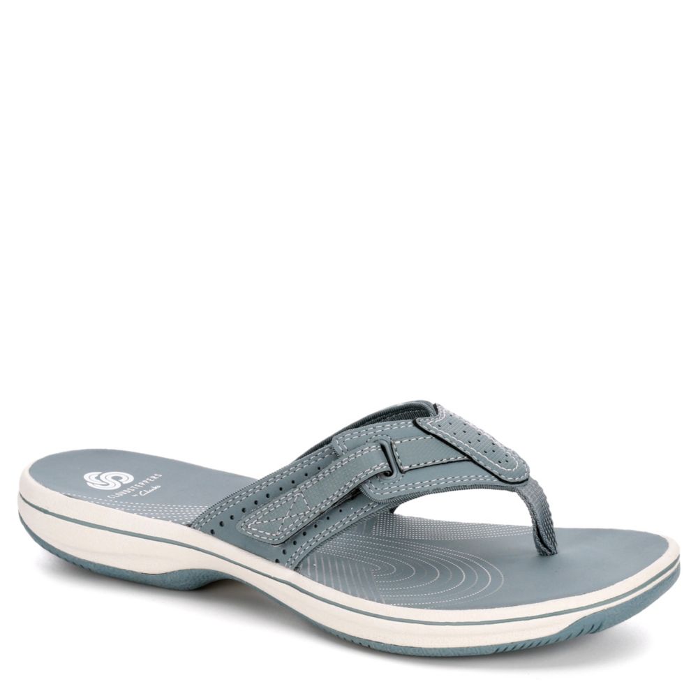 clarks denim sandals