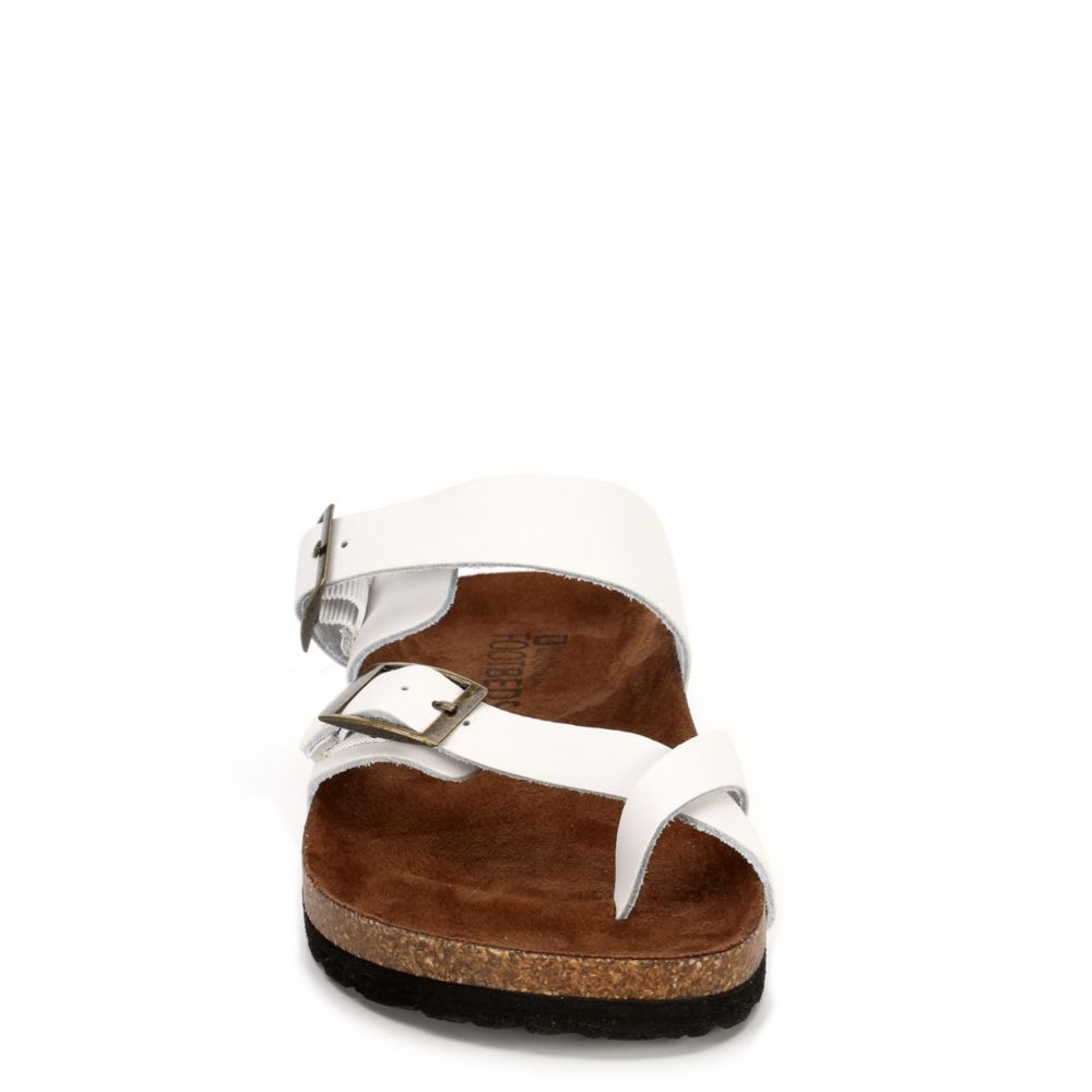 WHITE MOUNTAIN Womens Gracie Footbed Sandal - WHITE