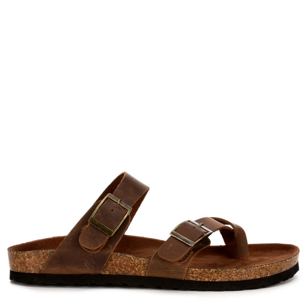 white mountain gracie footbed sandals