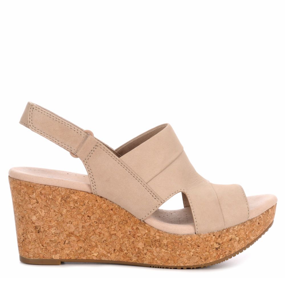 clarks annadel ivory women's platform wedge sandals