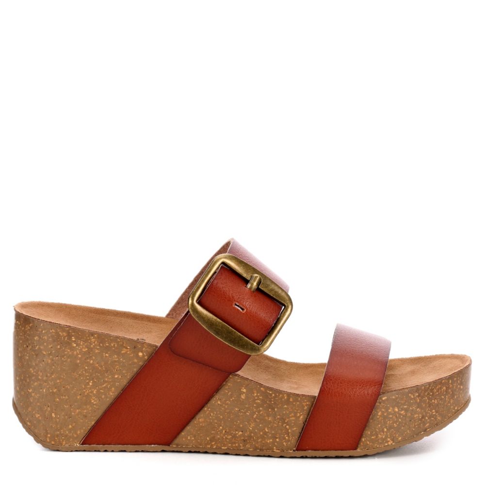 Womens Daisy Wedge Slide Sandal