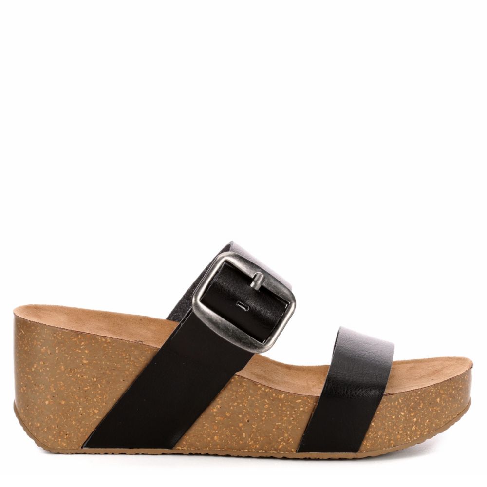 Womens Daisy Wedge Slide Sandal