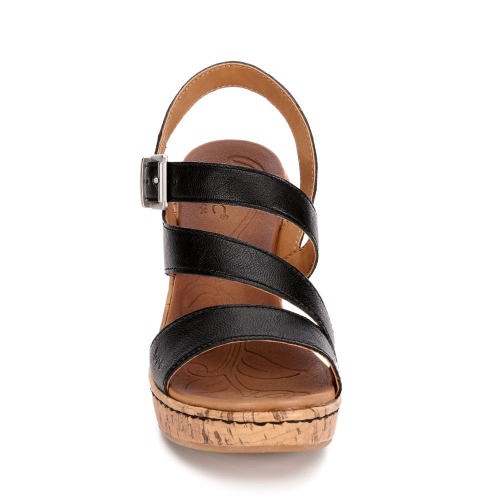B.O.C Womens Schirra Wedge Sandal - BLACK