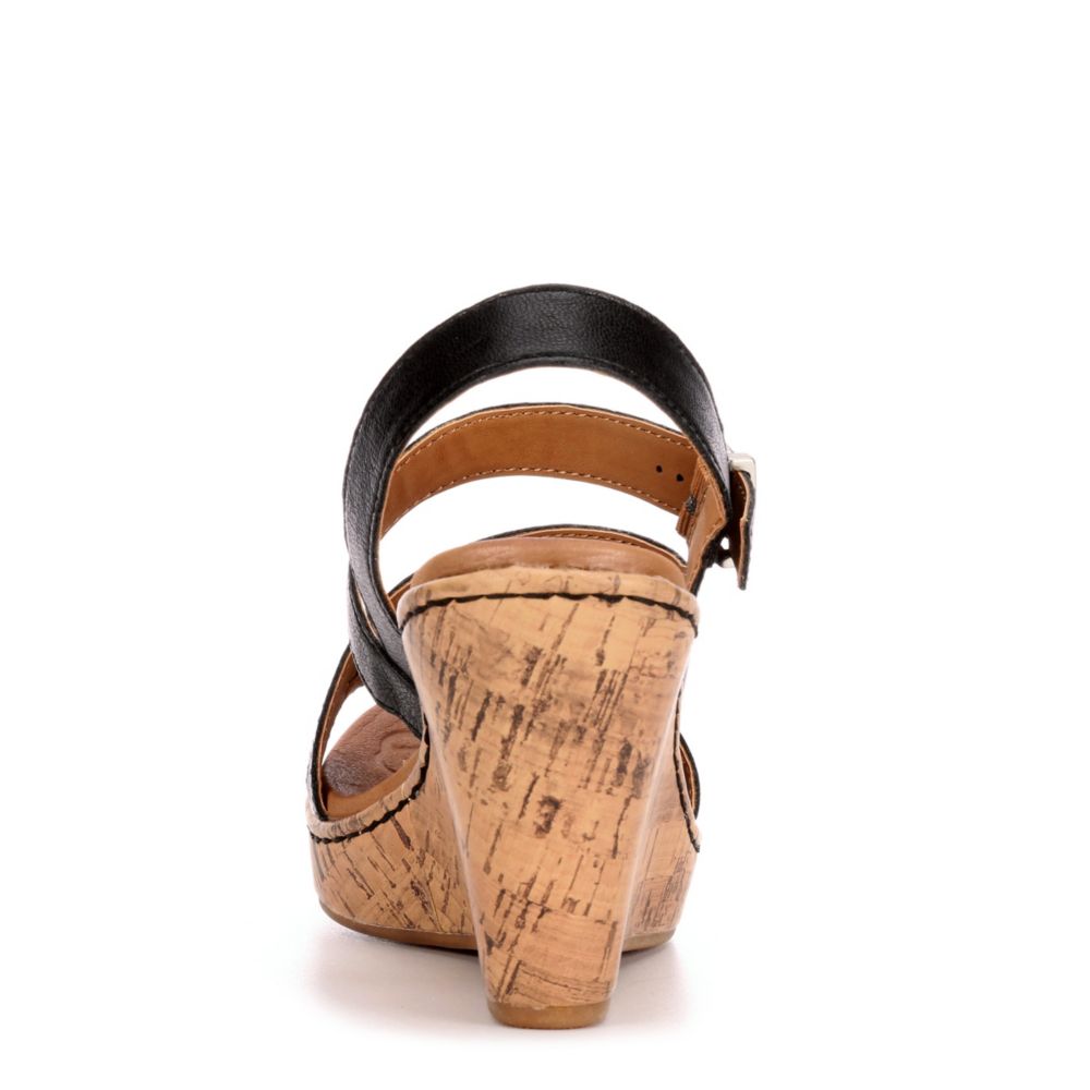B.O.C Womens Schirra Wedge Sandal - BLACK