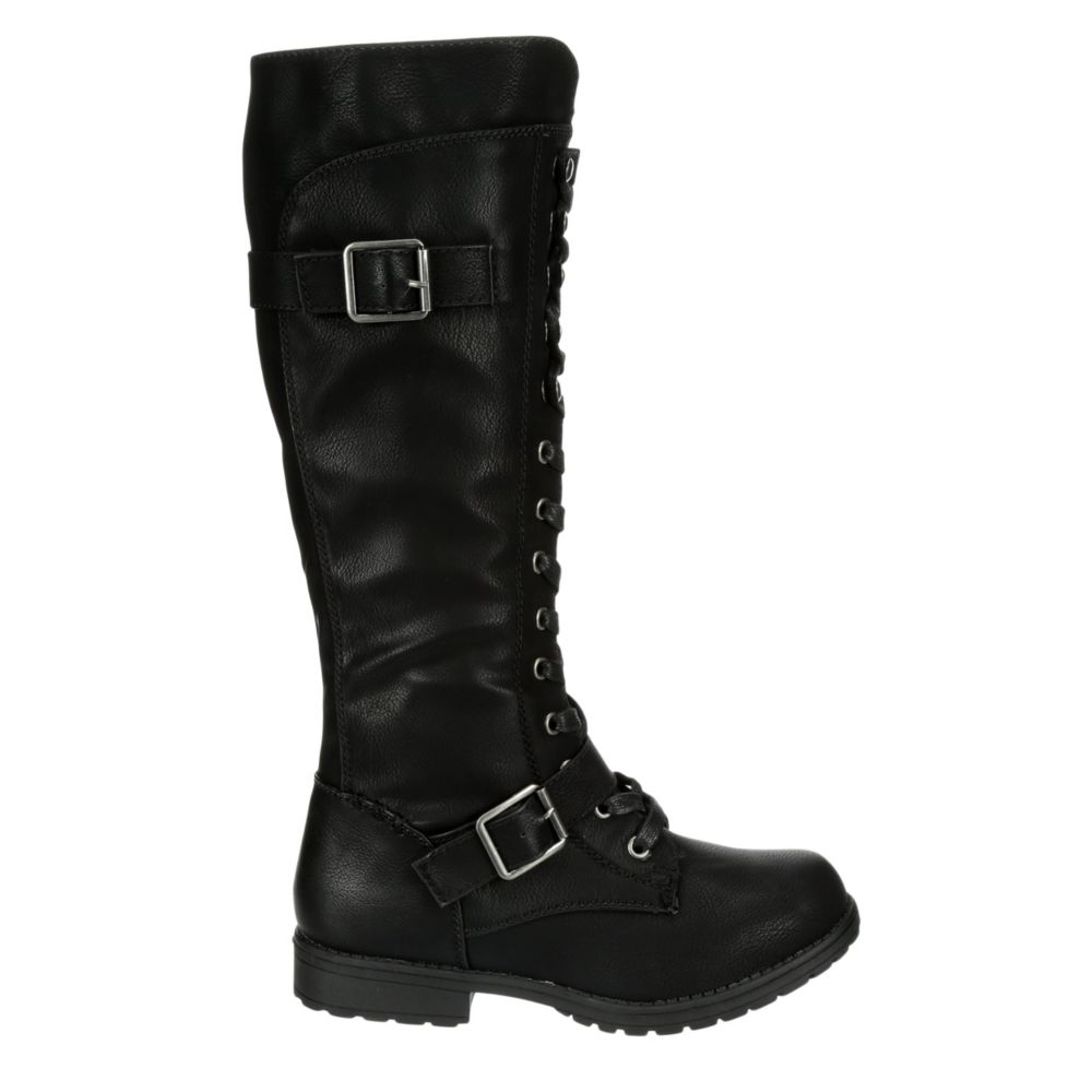 Womens Jewelz Tall Combat Boot