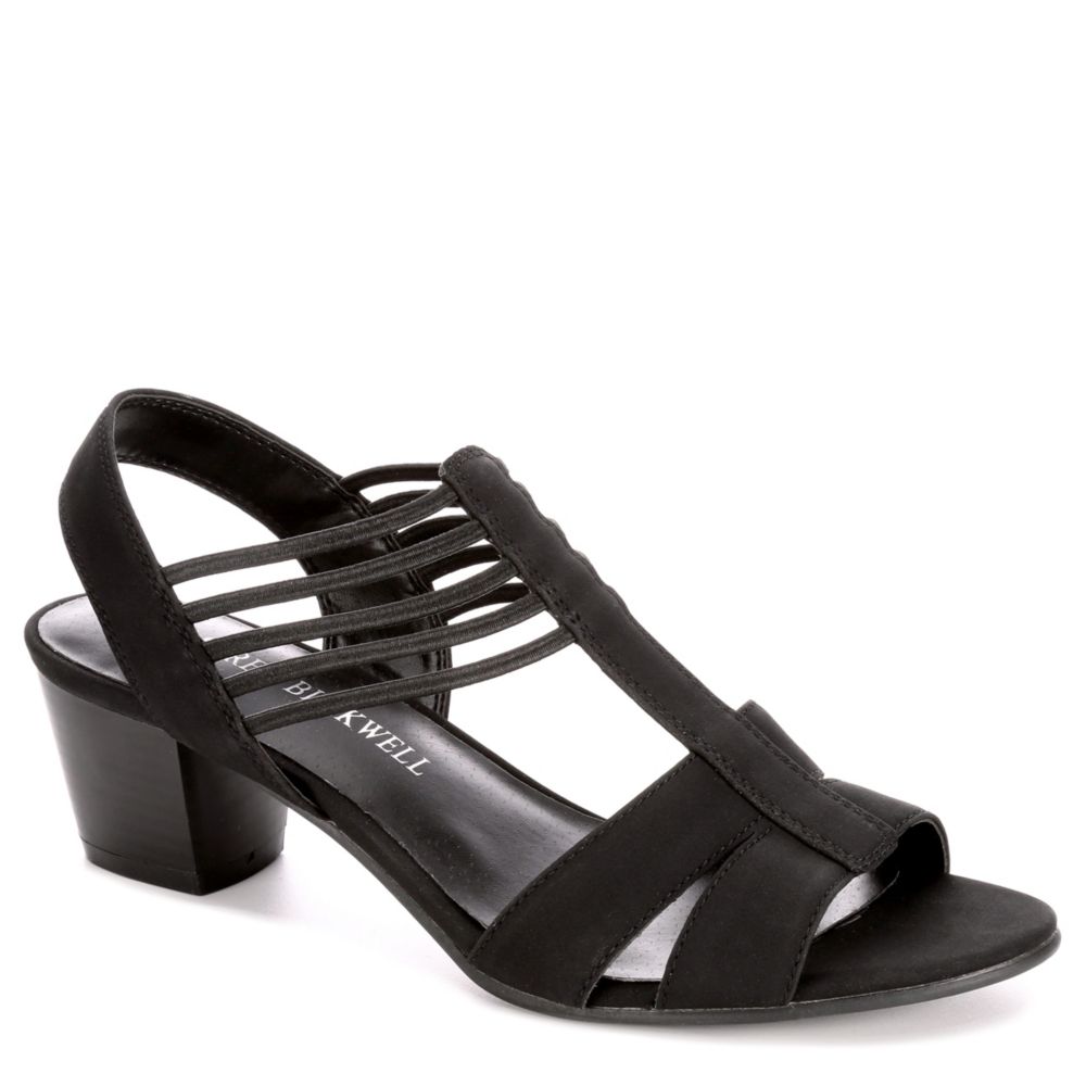 LAUREN BLAKWELL Womens Adena Dress Sandal - BLACK