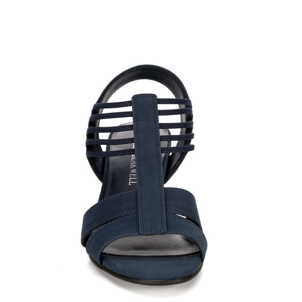 LAUREN BLAKWELL Womens Adena Dress Sandal - NAVY