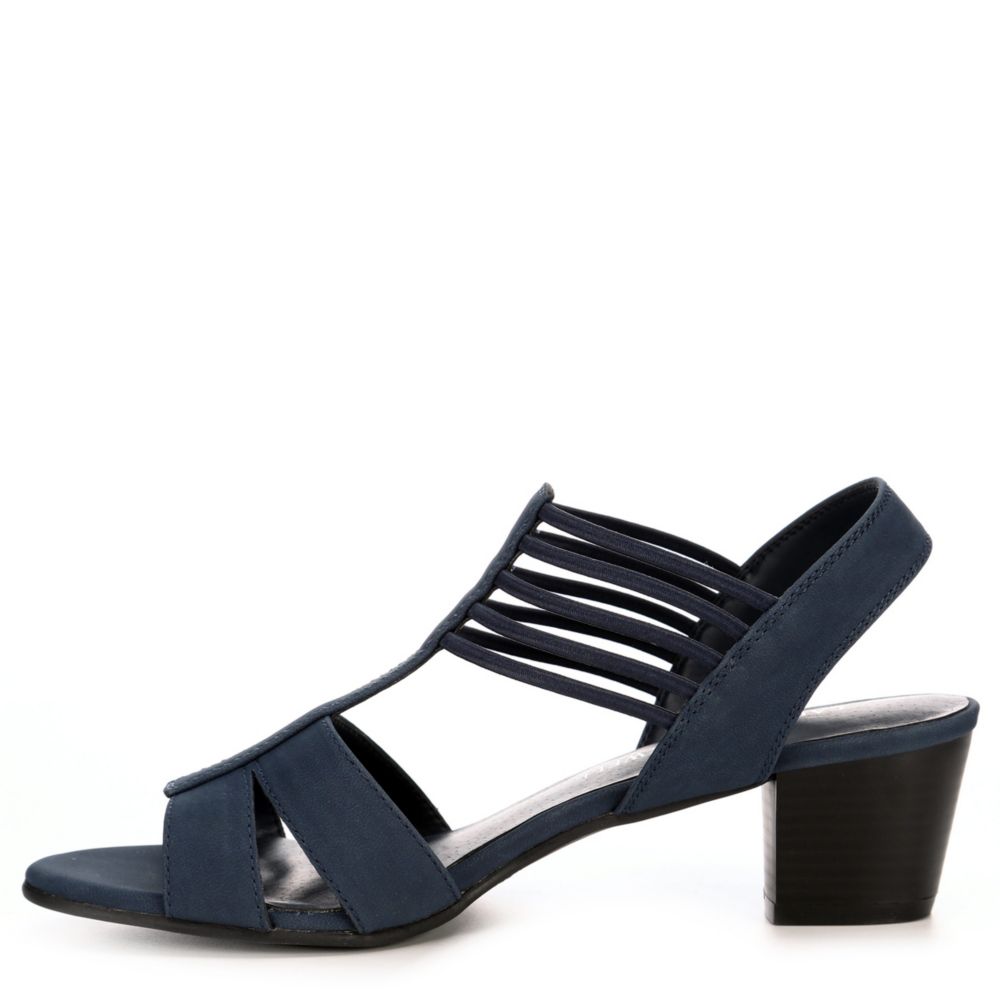 LAUREN BLAKWELL Womens Adena Dress Sandal - NAVY