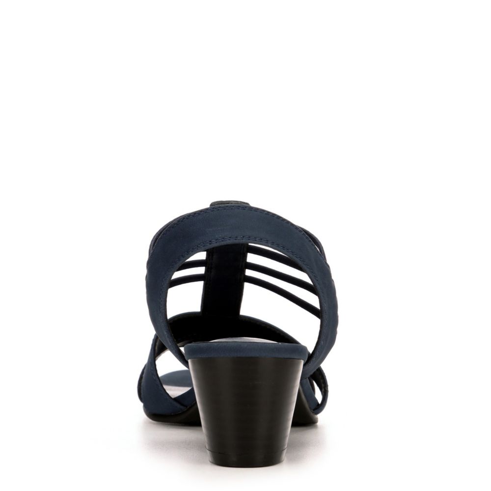 LAUREN BLAKWELL Womens Adena Dress Sandal - NAVY
