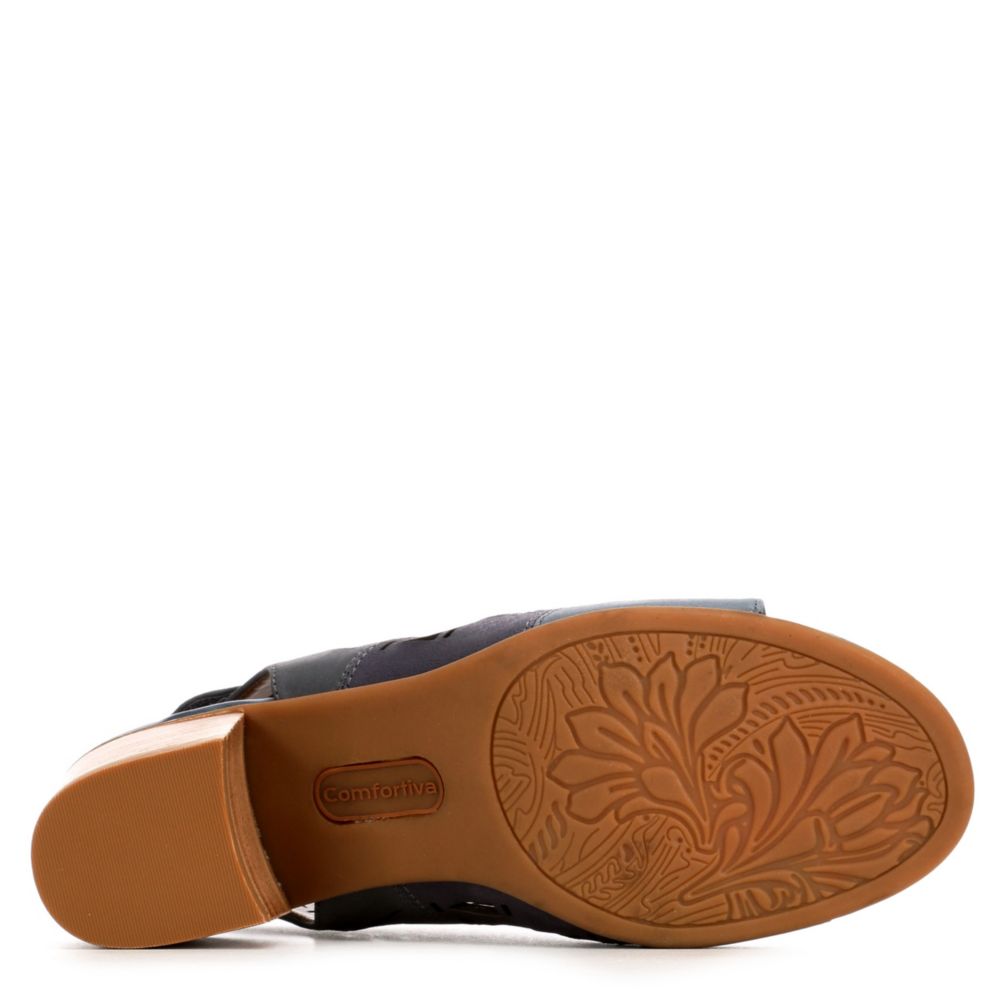 COMFORTIVA Womens Ally Sandal - BLACK