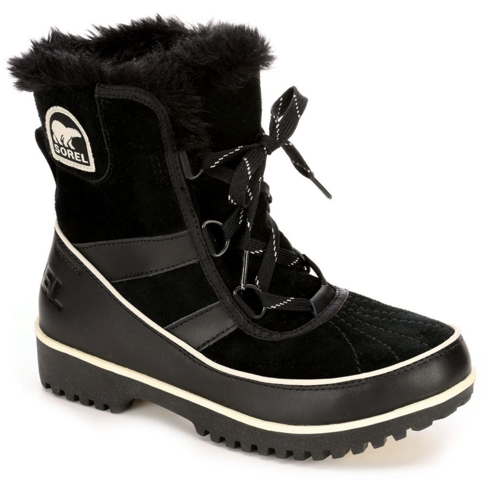 sorel black and white boots