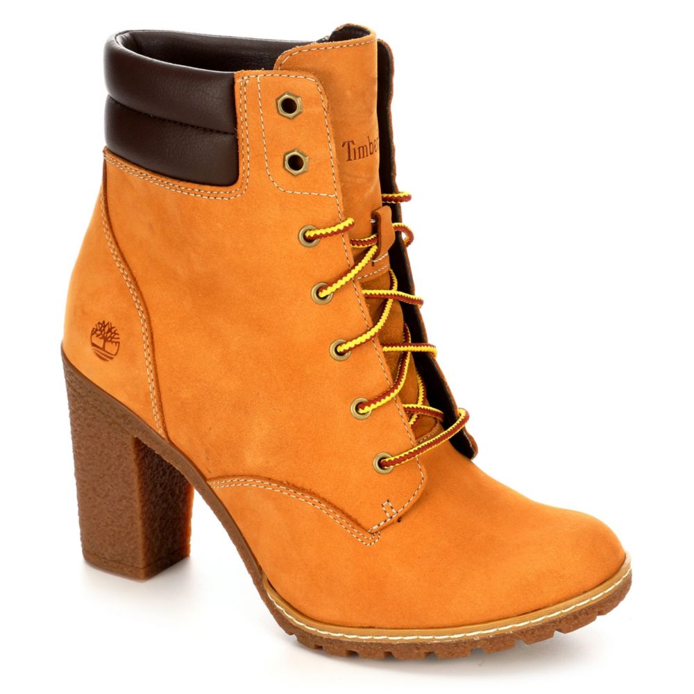 timberland lace up heel boots