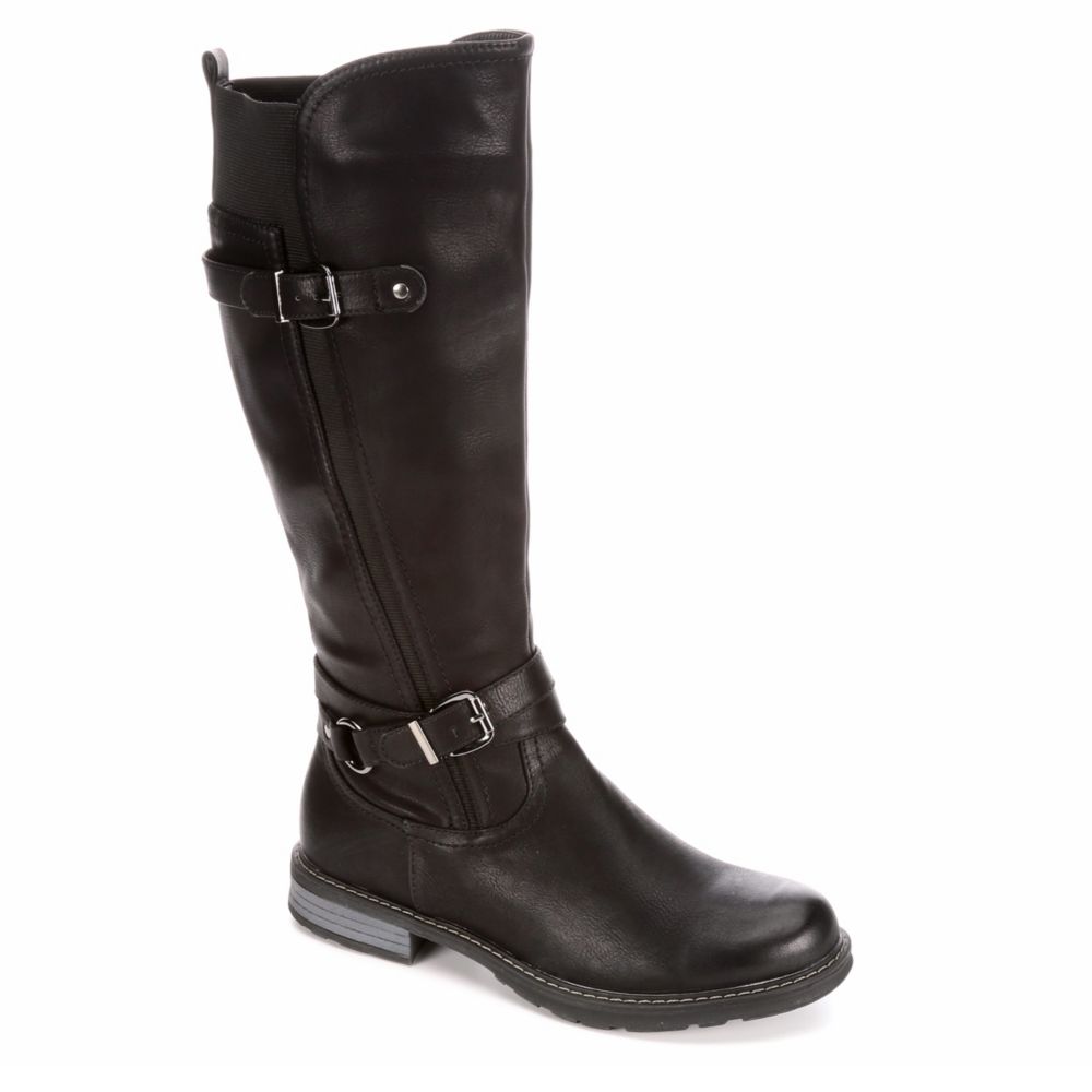 wide calf black rain boots