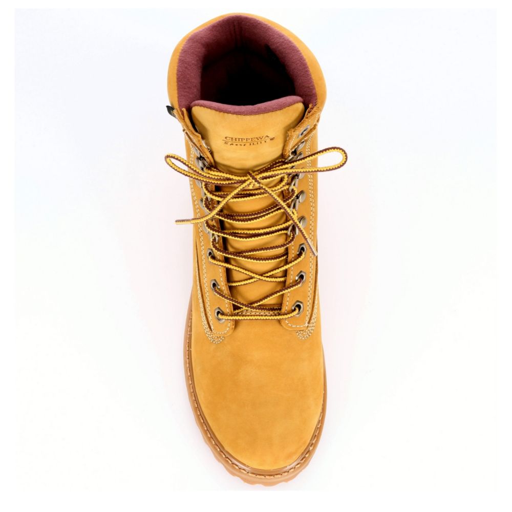 CHIPPEWA Mens Gunnison Waterproof 8 Insulated Work Boot - CAMEL