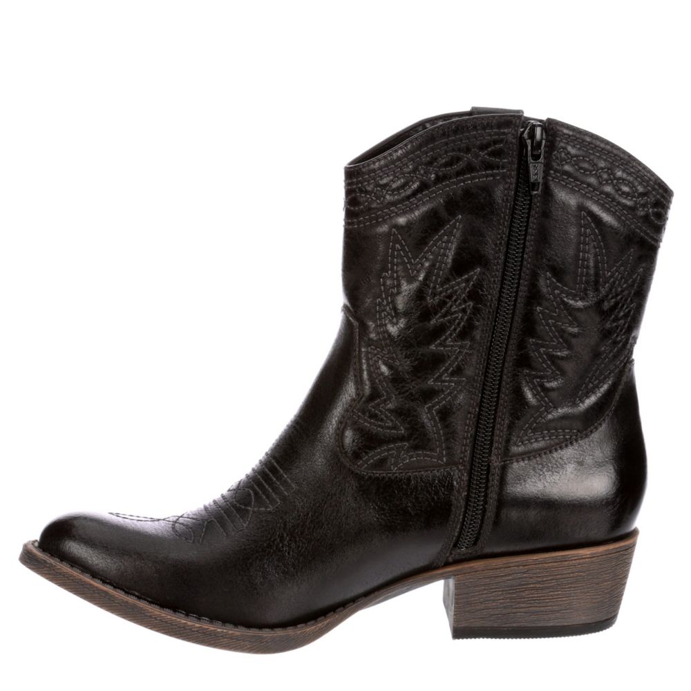 COCONUTS Womens Pistol Western Boot - BLACK