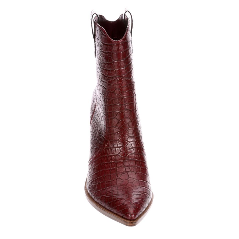 LIMELIGHT Womens Dallas Western Boot - BURGUNDY