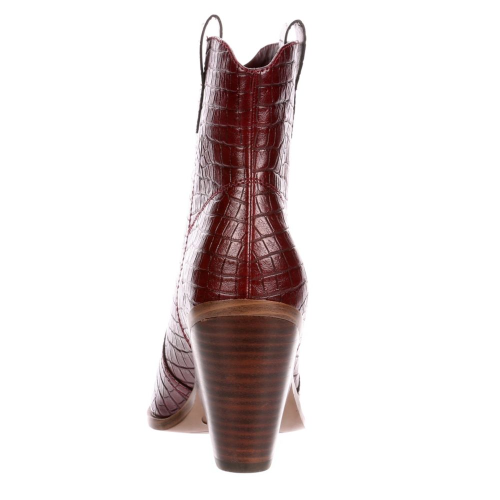 LIMELIGHT Womens Dallas Western Boot - BURGUNDY
