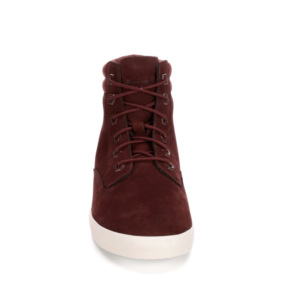 TIMBERLAND Womens Dausette Sneaker Boot - BURGUNDY