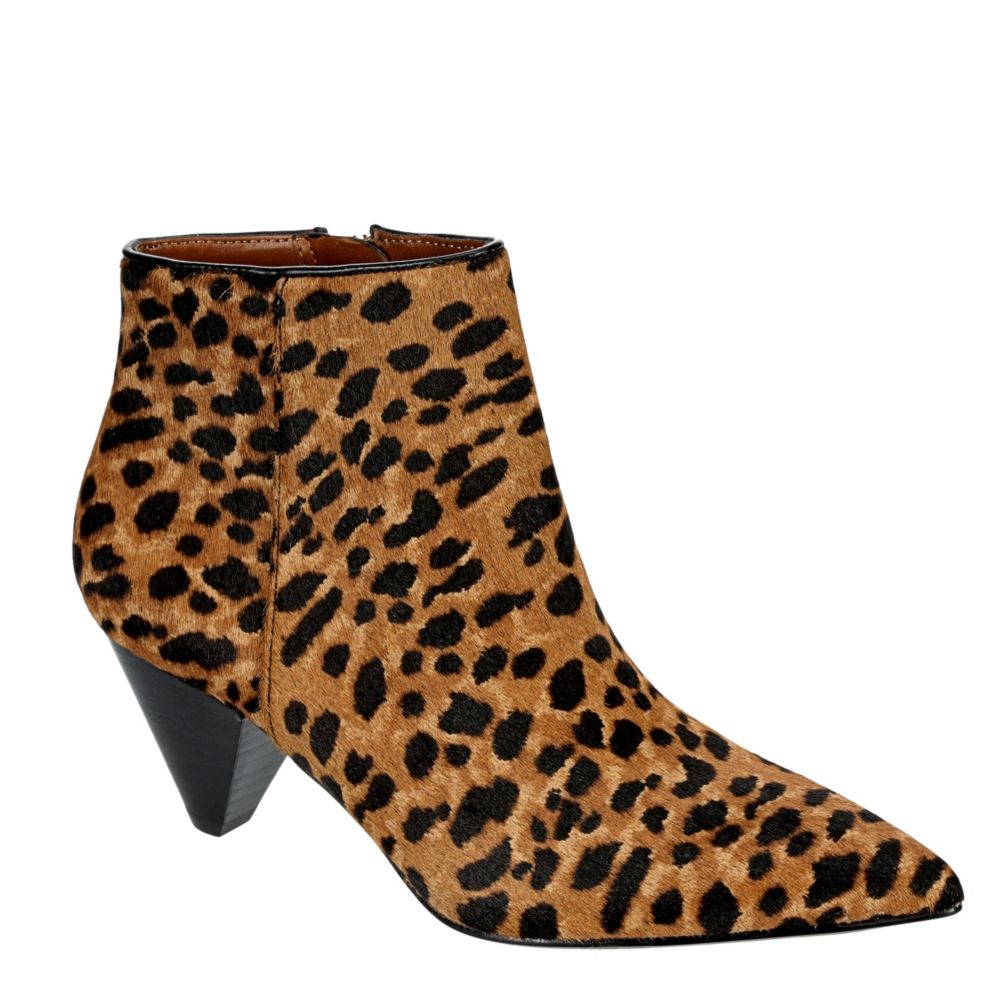 franco sarto leopard ankle boots