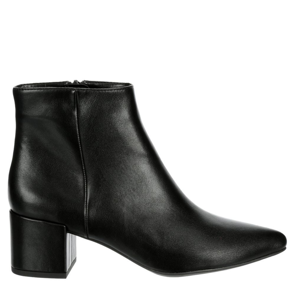 ladies black block heel boots