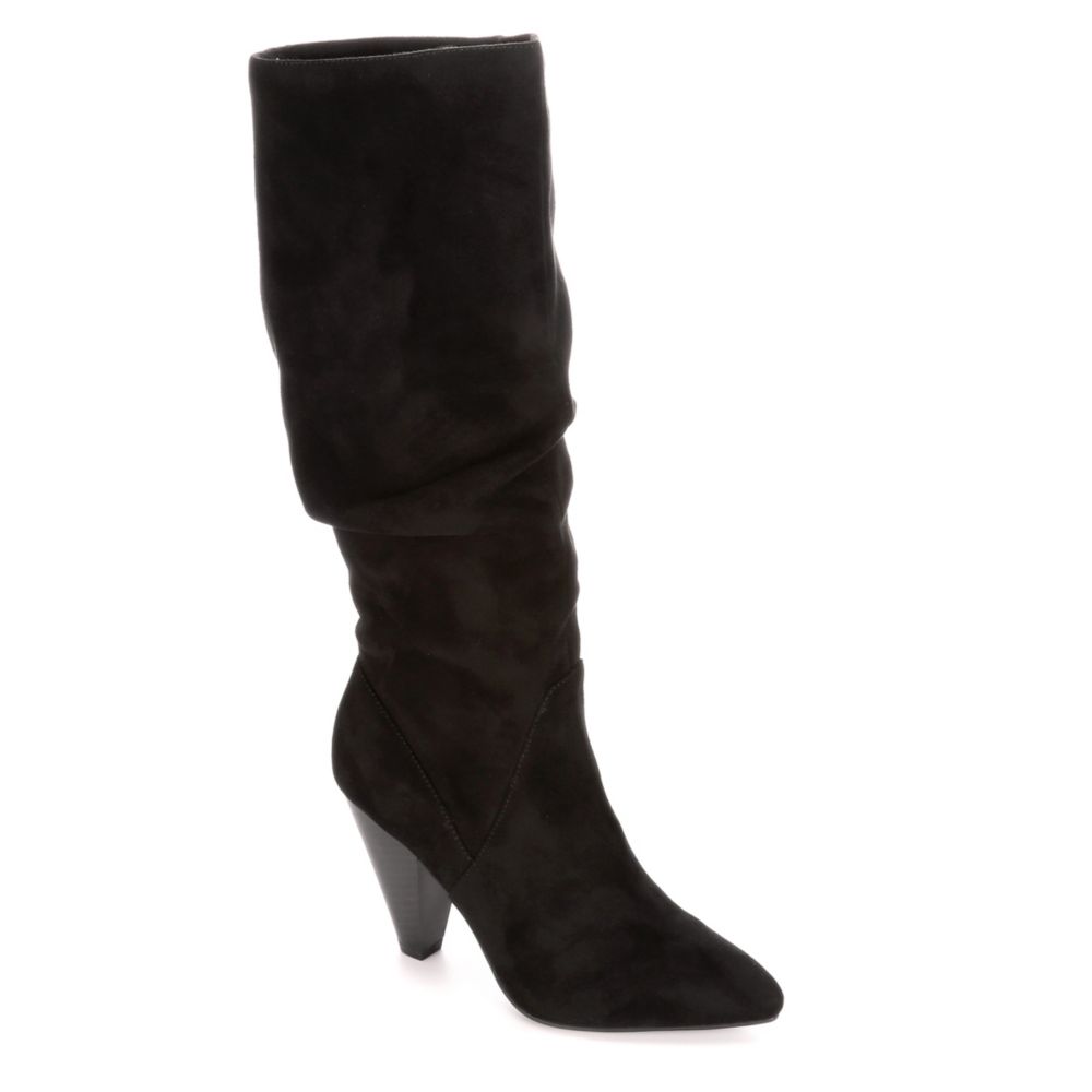 black heeled dress boots