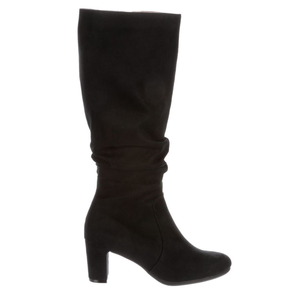 womens black slouch boots