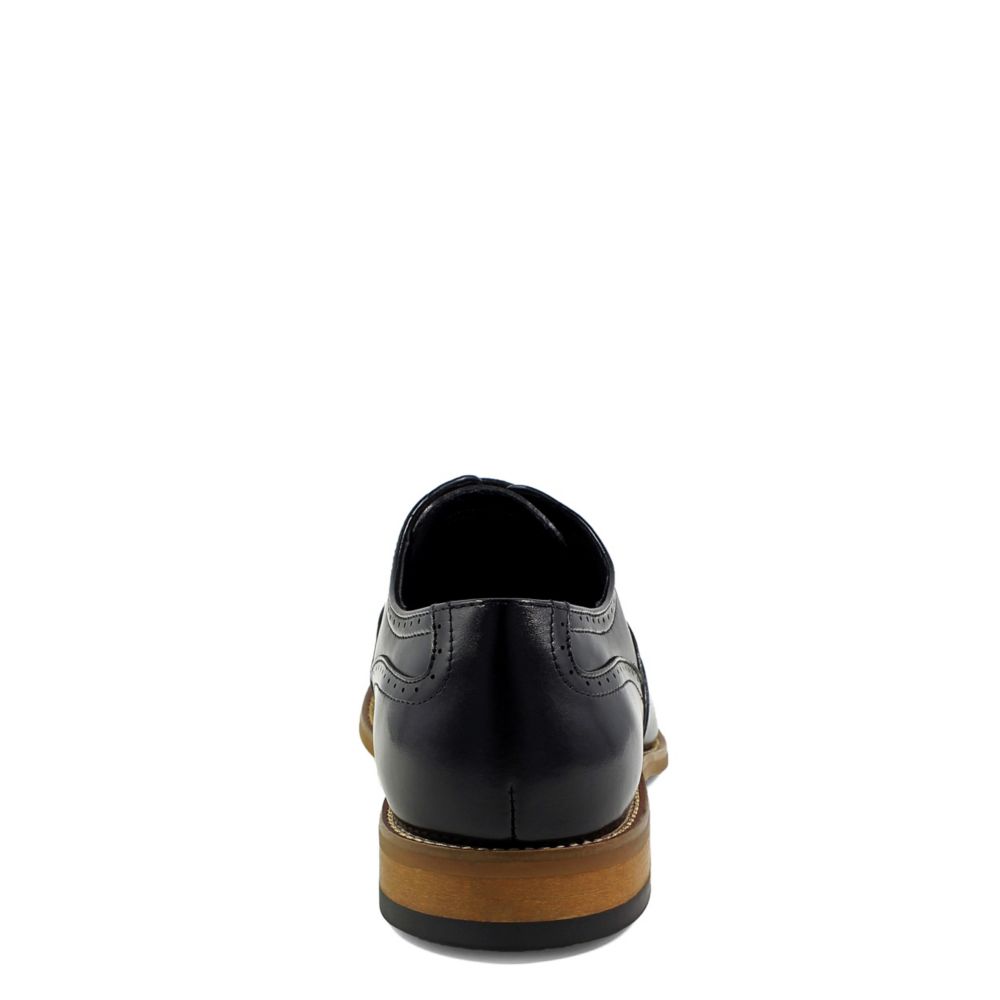 STACY ADAMS Mens Dunbar Wingtip Oxford - BLACK