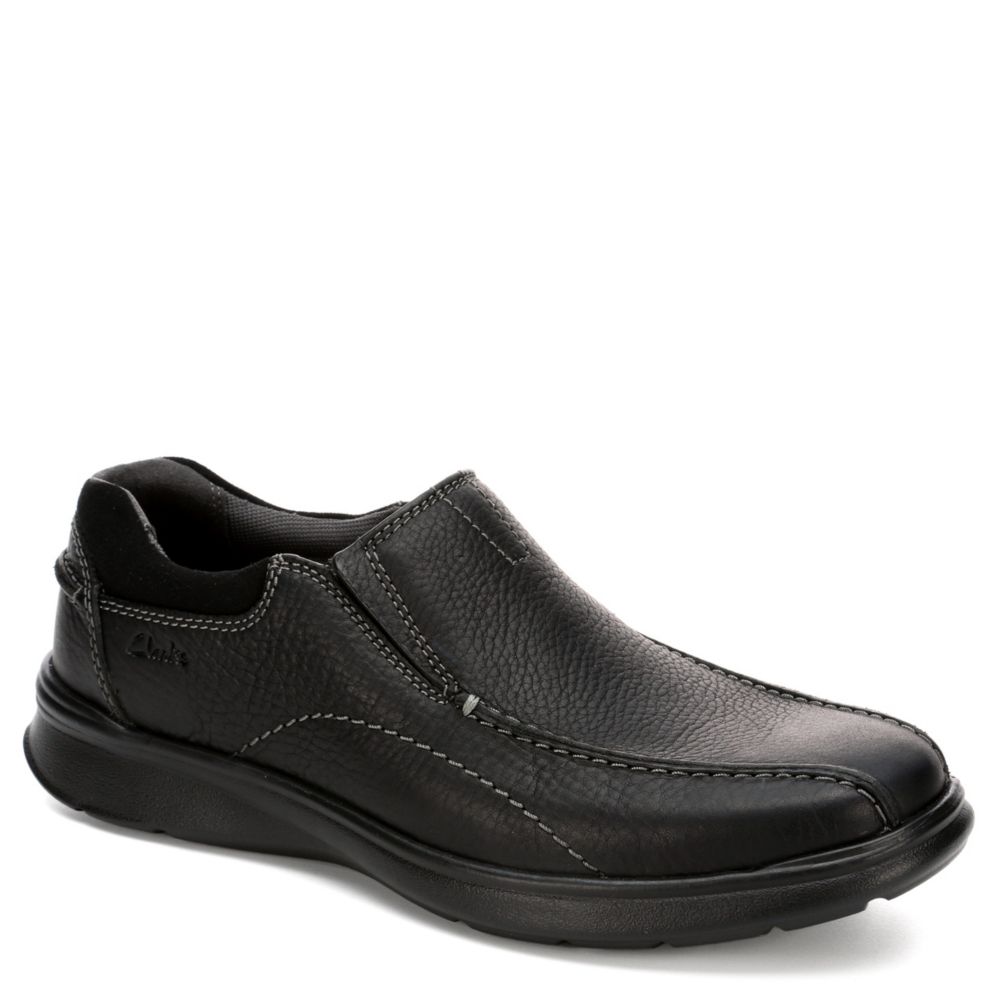 clarks black loafers mens