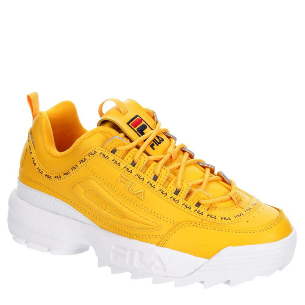 yellow fila sneakers womens