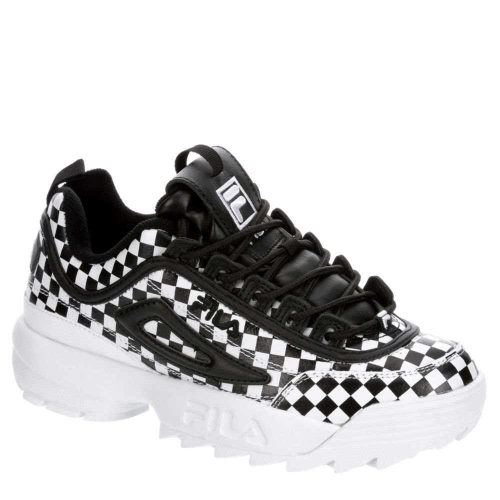 fila disruptor ii black white