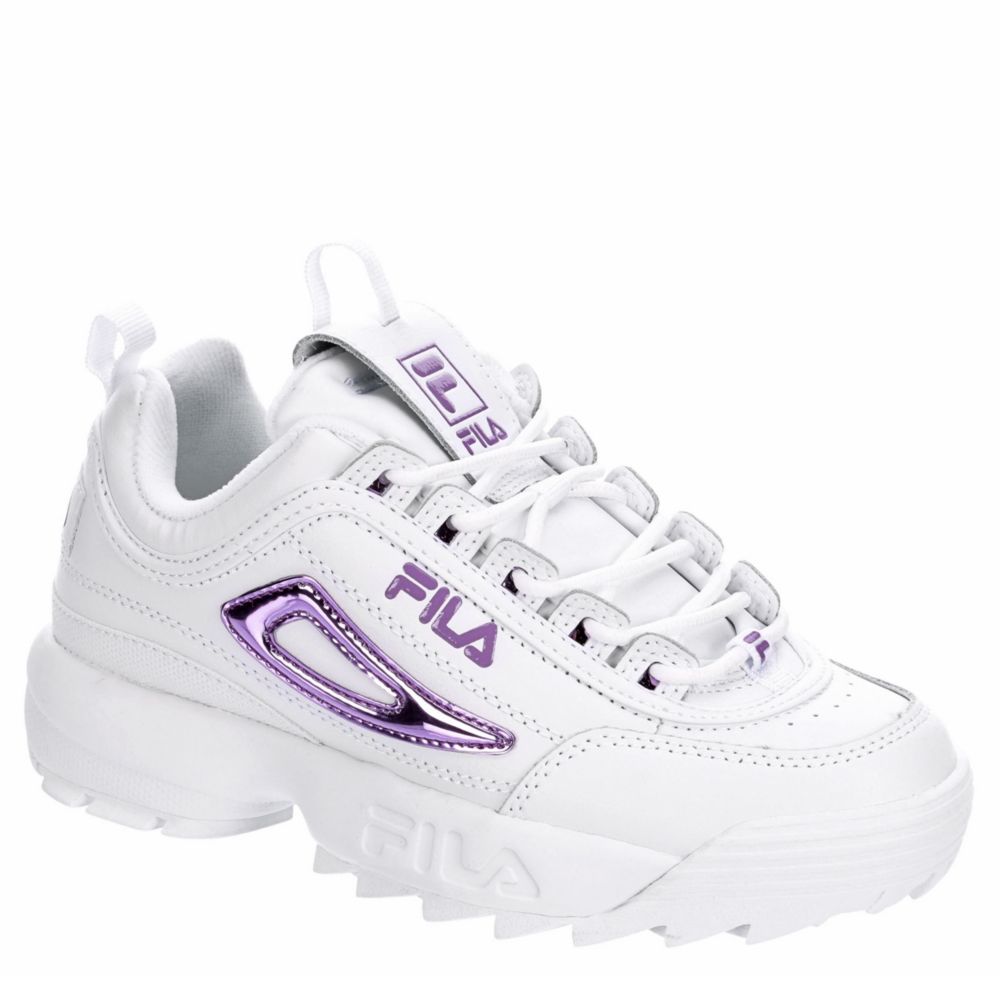 FILA Womens Disruptor Ii Premium Sneaker - WHITE