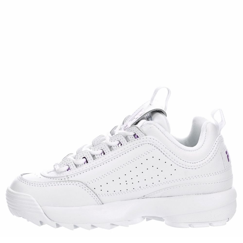 FILA Womens Disruptor Ii Premium Sneaker - WHITE