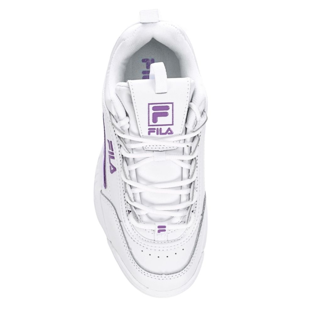 FILA Womens Disruptor Ii Premium Sneaker - WHITE