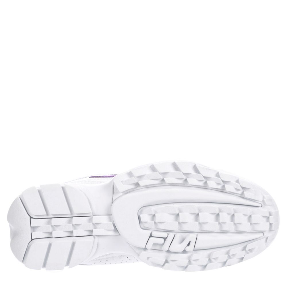 FILA Womens Disruptor Ii Premium Sneaker - WHITE