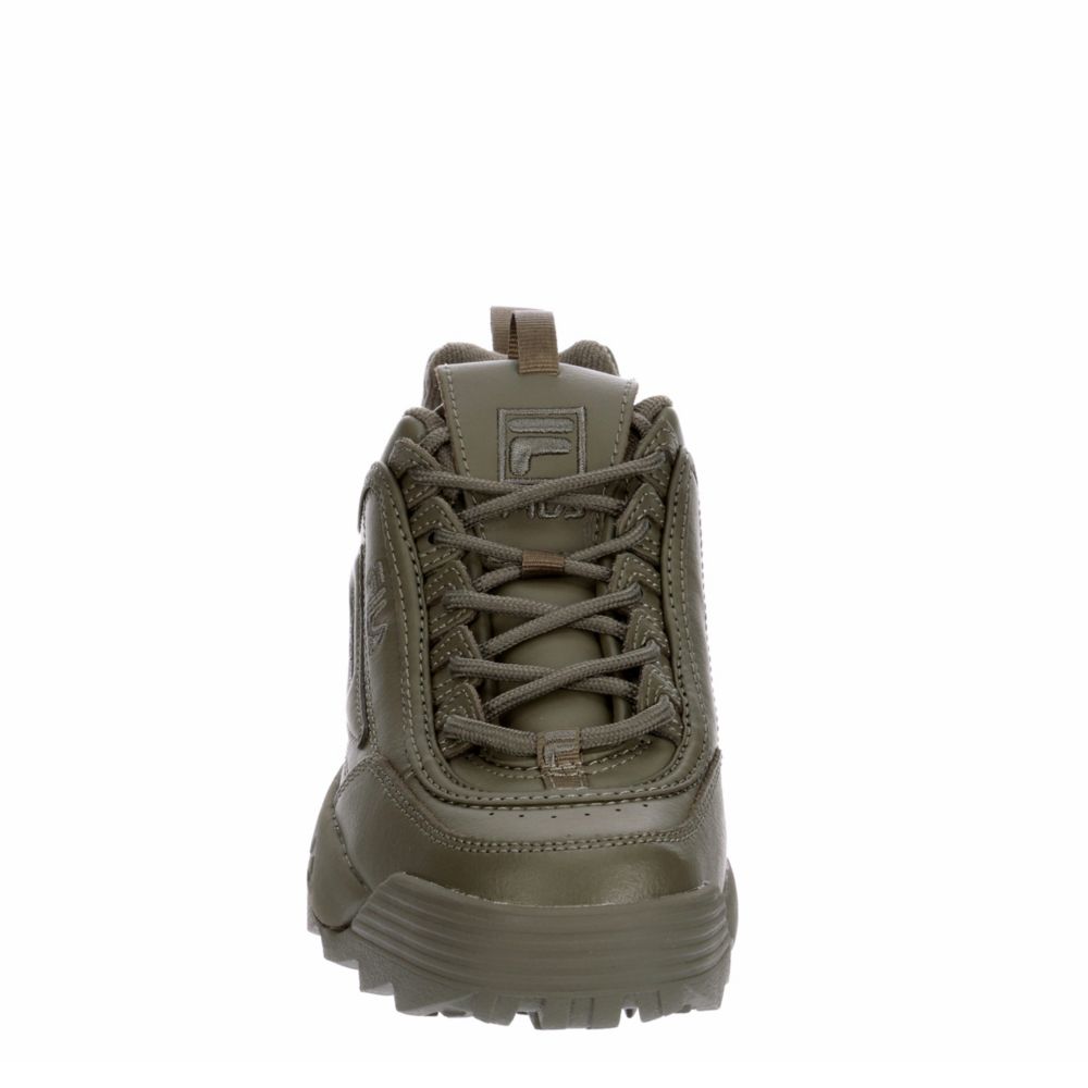 FILA Womens Disruptor Ii Premium Sneaker - OLIVE