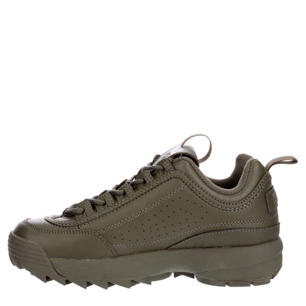 FILA Womens Disruptor Ii Premium Sneaker - OLIVE