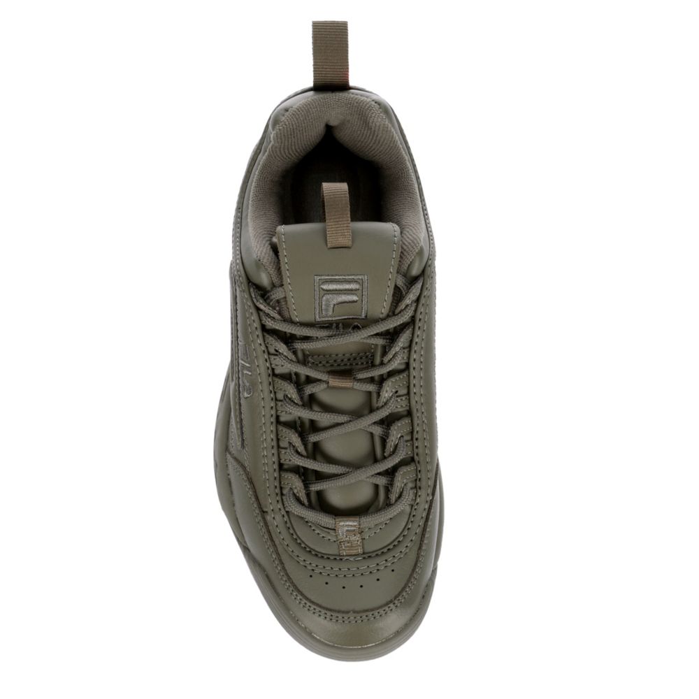 FILA Womens Disruptor Ii Premium Sneaker - OLIVE