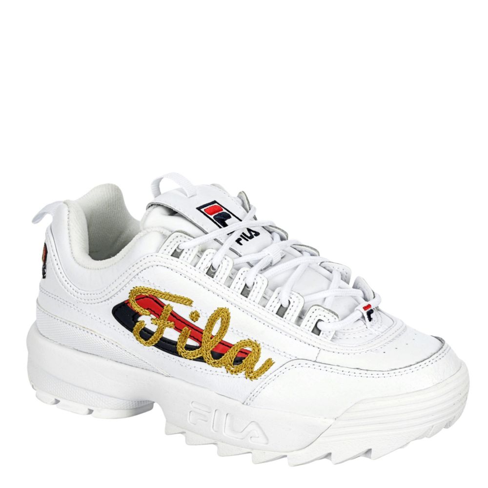 FILA Womens Disruptor Ii Premium Sneaker - WHITE