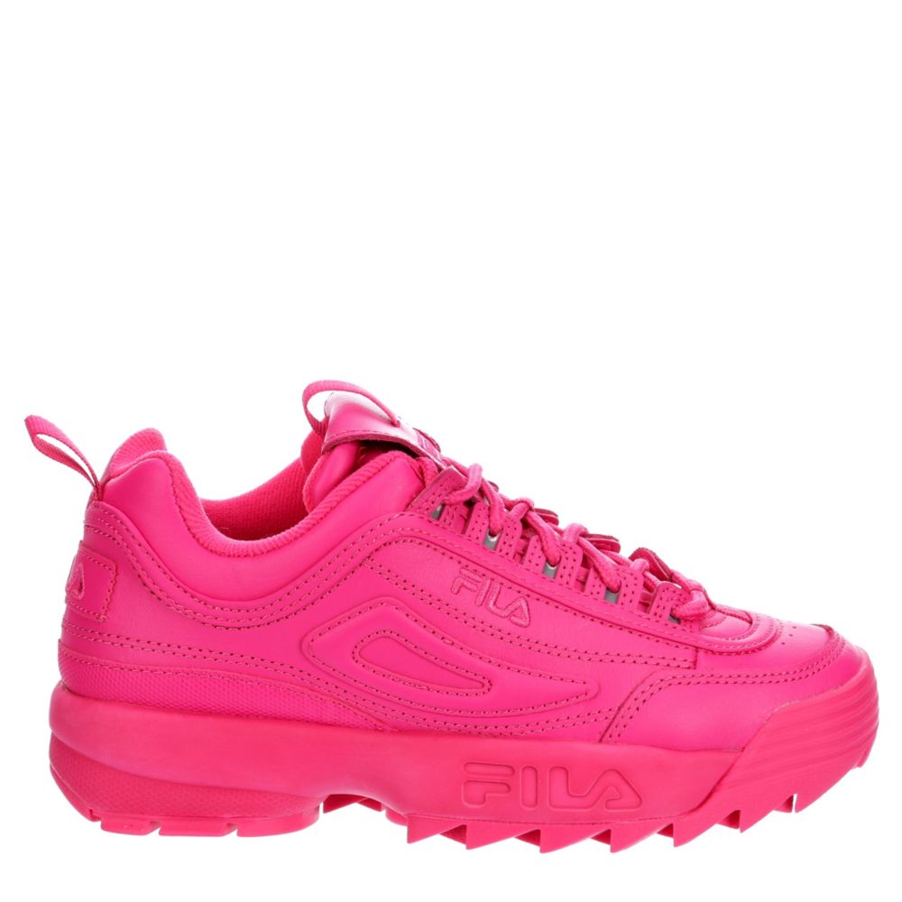 FILA Womens Disruptor Ii Premium Sneaker - BRIGHT PINK