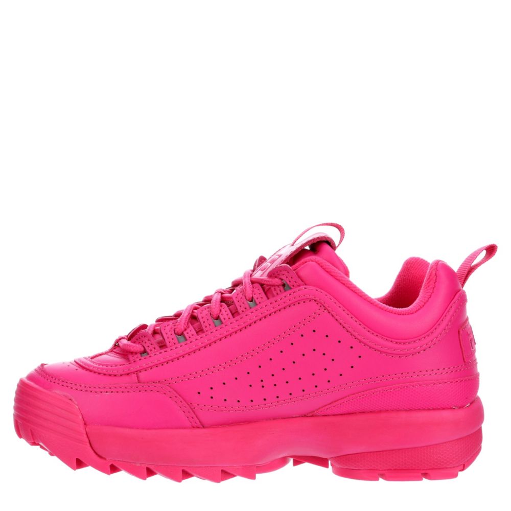 FILA Womens Disruptor Ii Premium Sneaker - BRIGHT PINK