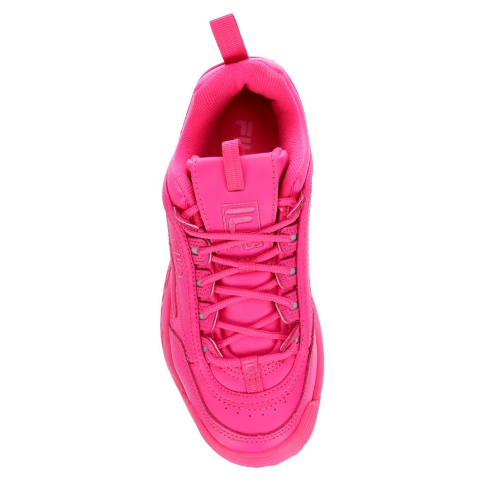 FILA Womens Disruptor Ii Premium Sneaker - BRIGHT PINK