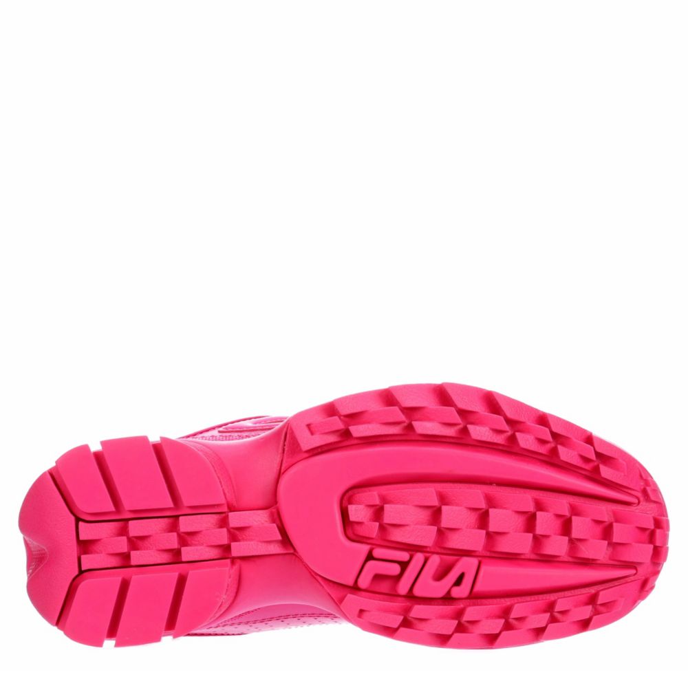 FILA Womens Disruptor Ii Premium Sneaker - BRIGHT PINK